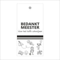 Cadeaukaartjes - Bedankt Meester - 20 stuks
