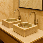 Badkamer wastafel in onyx