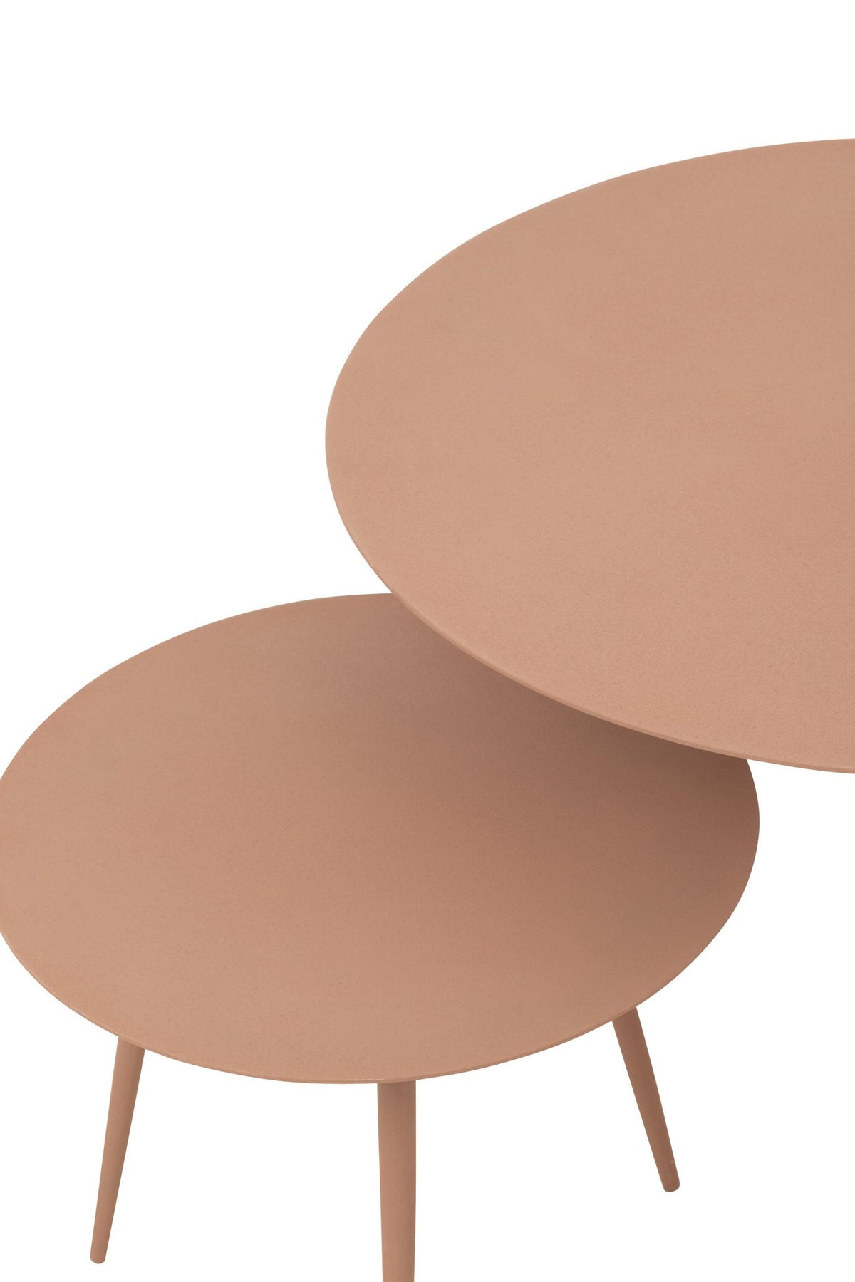 J-Line bijzettafel - ijzer - oud roze