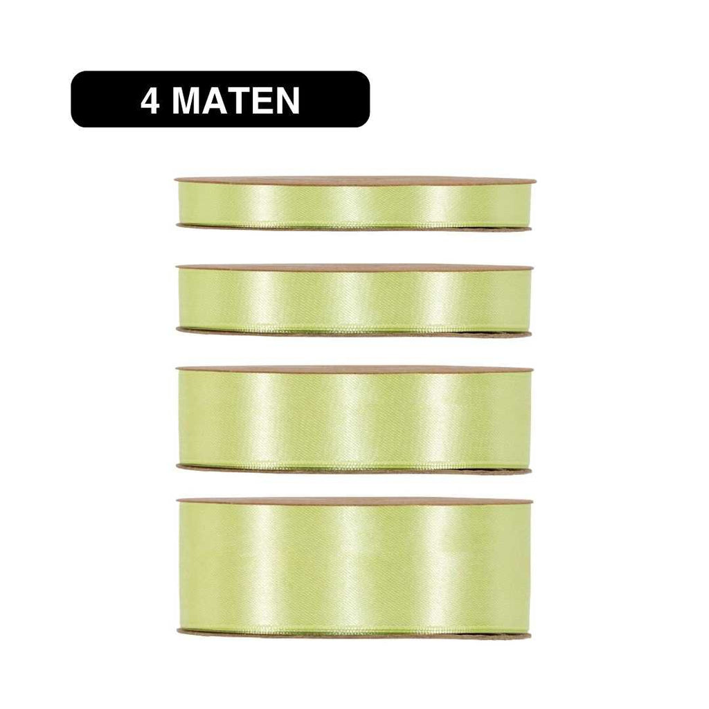 Satijn Lint Licht Groen – 50m – / Double Satin Classic