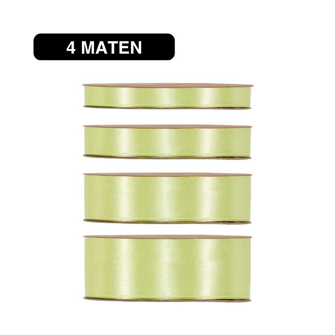 Satijn Lint Licht Groen – 50m – / Double Satin Classic