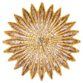 Decoratie schaal Bloem Bruin Keramiek Decoratie Schaal