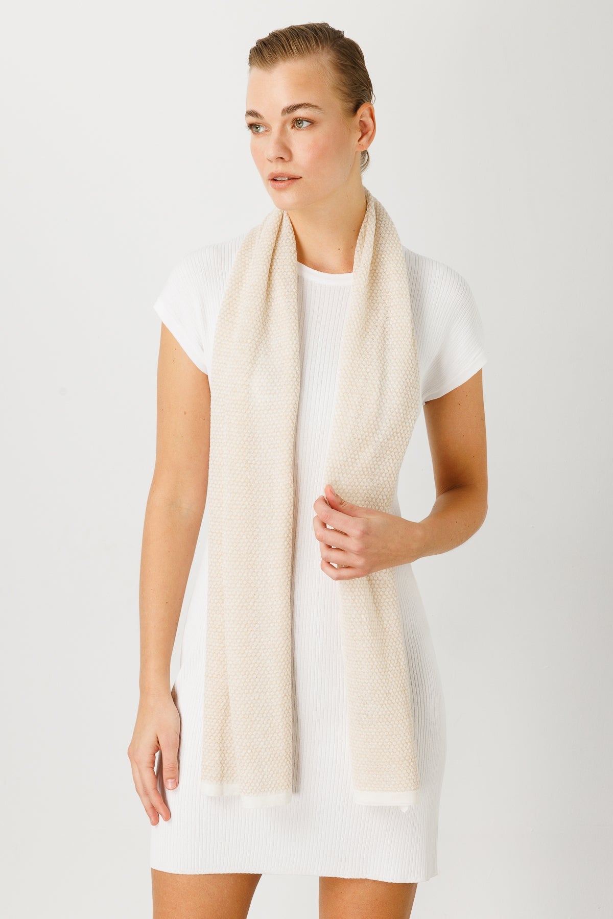 Midas sjaal ecru-beige