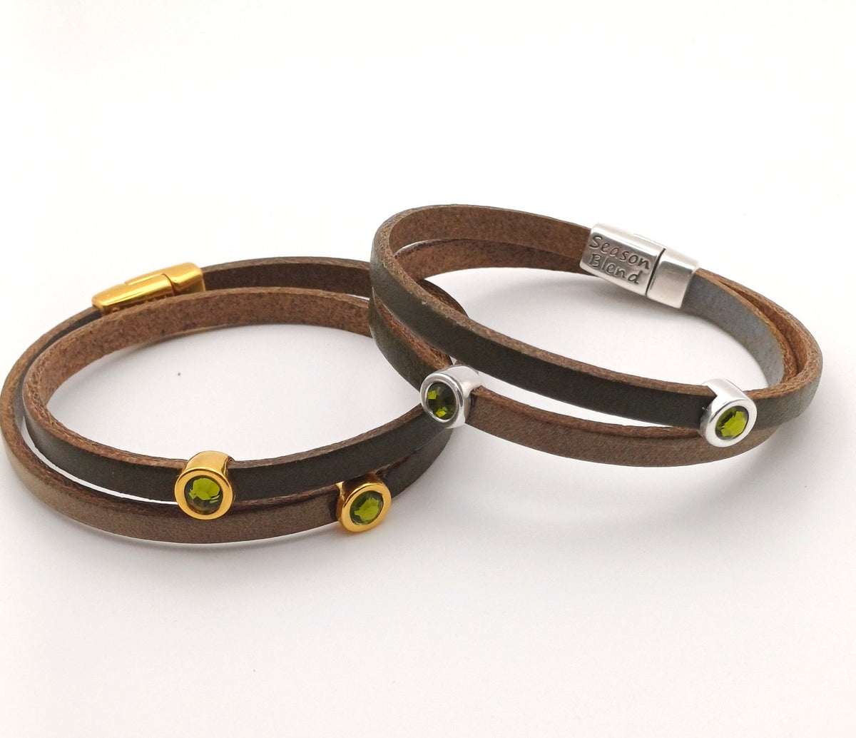 Shorty Trio dubbele leren armband