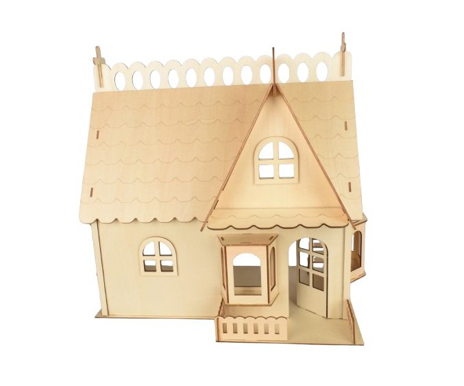 Bouwpakket Poppenhuis 'Huis met Dakkapel' 1:12