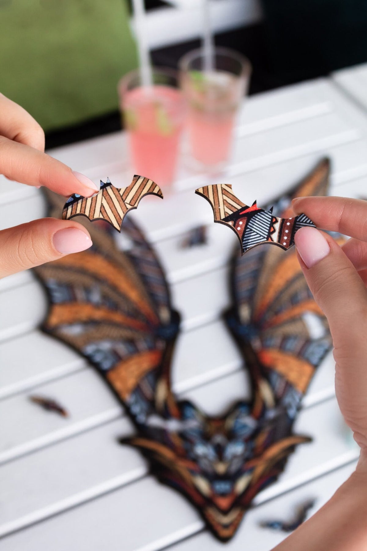 Eco Wood Art (EWA) Houten Legpuzzel Vleermuis/ Bat, 2482, 39x28x0,5cm Kartonbox
