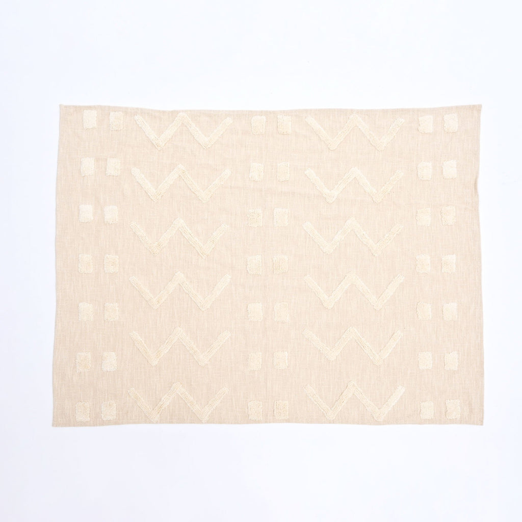 Katoenen deken - Beige - Getuft Premium Home Accent