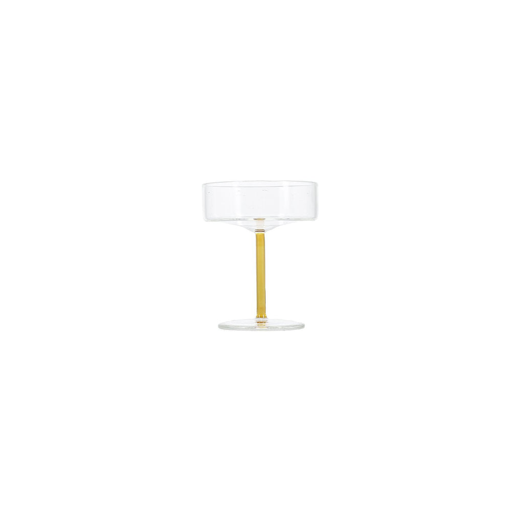Champagneglas 20cl coupe geel Fizz - Set van 2