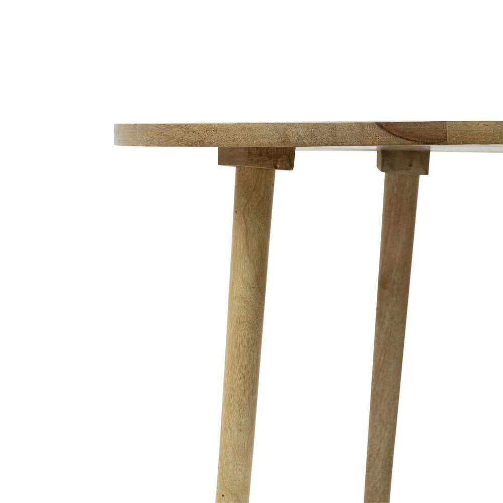 Tafel mango hout dia 40cm
