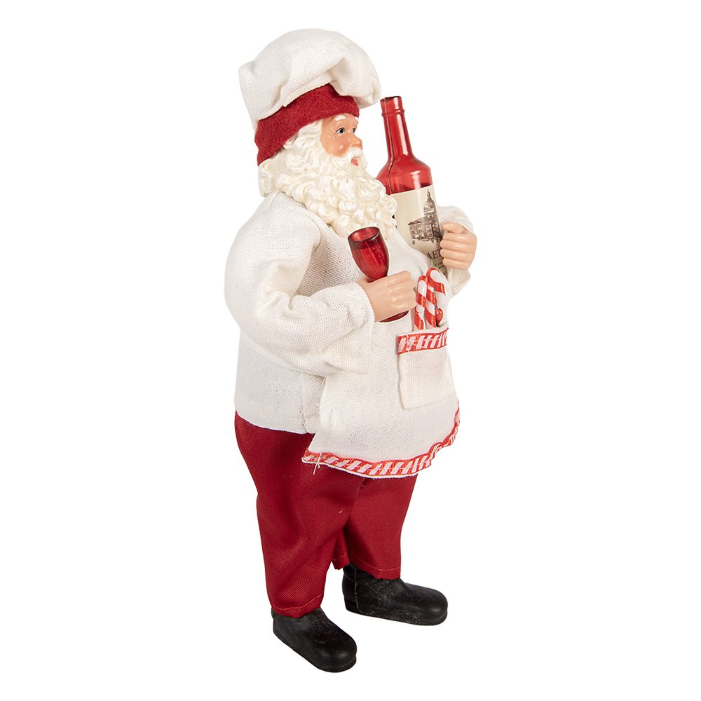 Kerstdecoratie Beeld Kerstman 15x10x27 cm Rood Kunststof