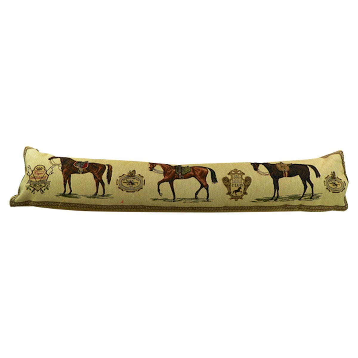 Gobelin tochtkussen paard zadel 20x90cm