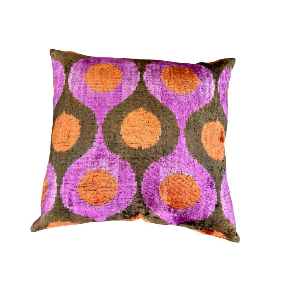 Velvet Ikat Kussen Edgy 50x50 cm
