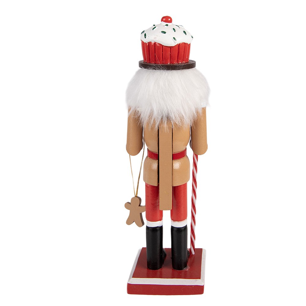 Kerstdecoratie Beeld Notenkraker 8x7x25 cm Bruin Hout