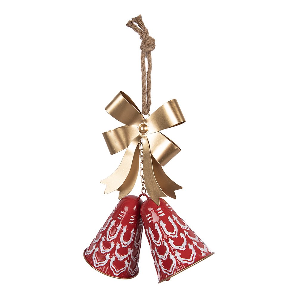 Kersthanger Bel 26x10x29 cm Rood Metaal