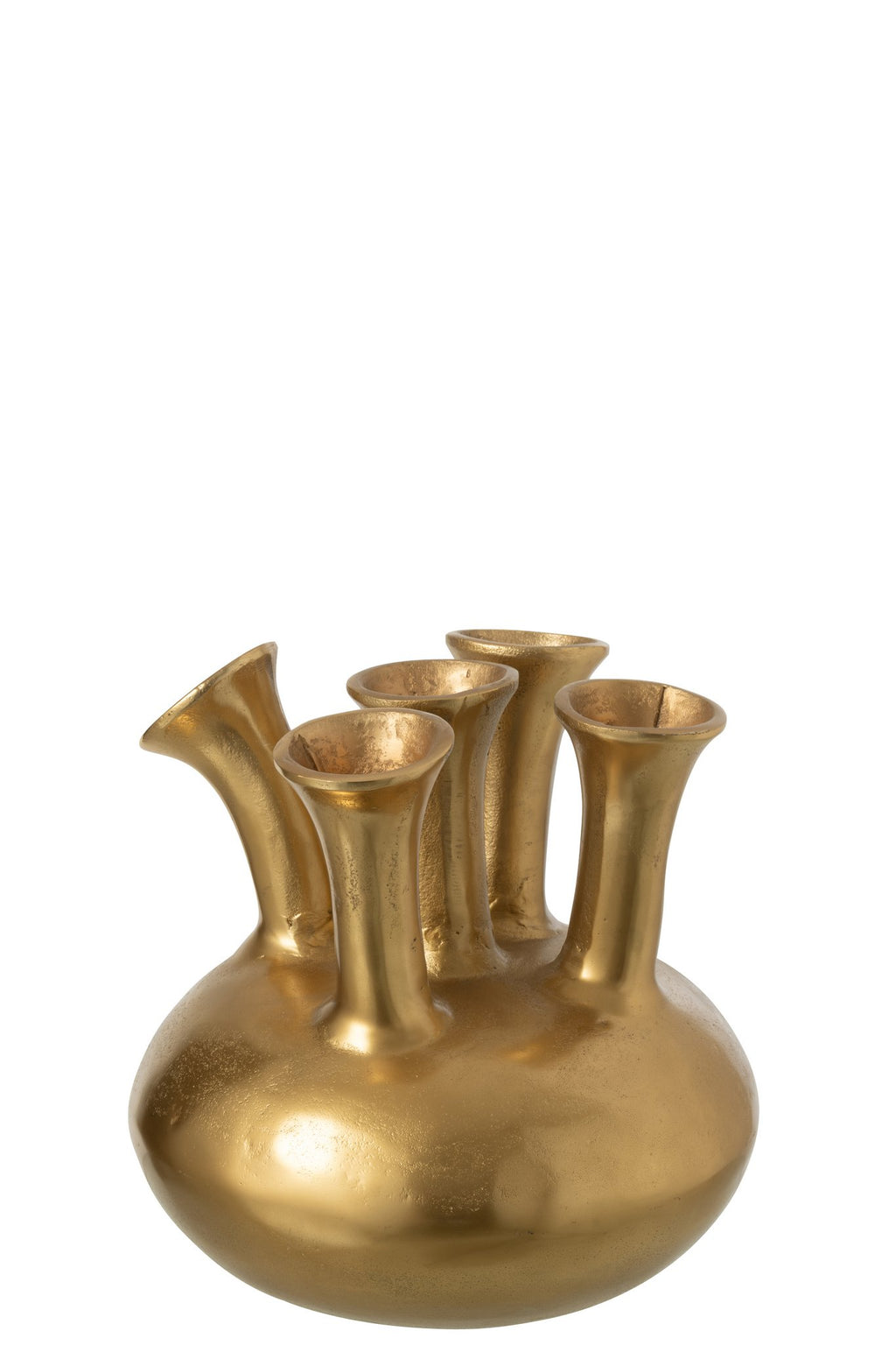 J-Line vaas Tulp - aluminium - goud