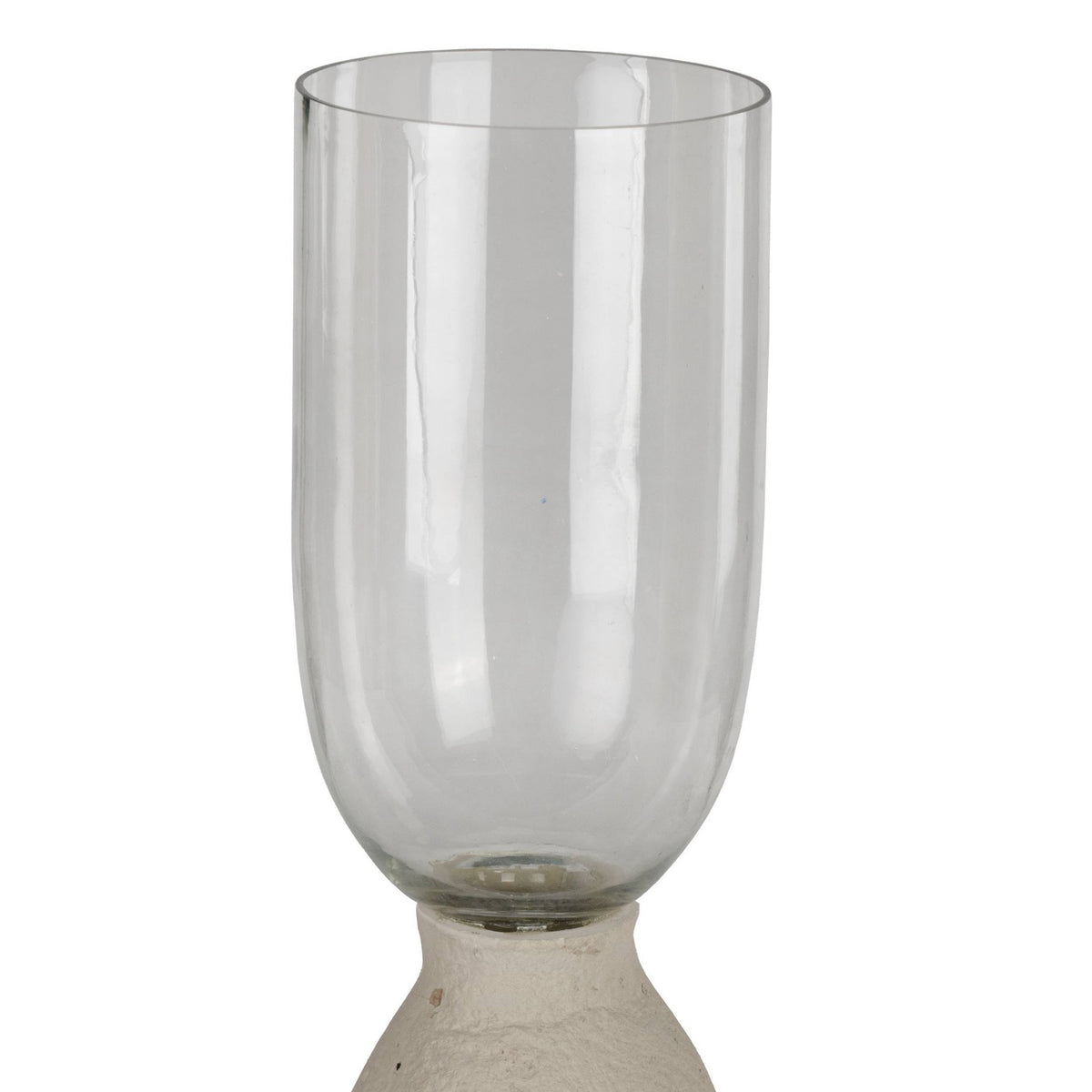Candlestick Kuzumaki taupe 10x10x37 cm