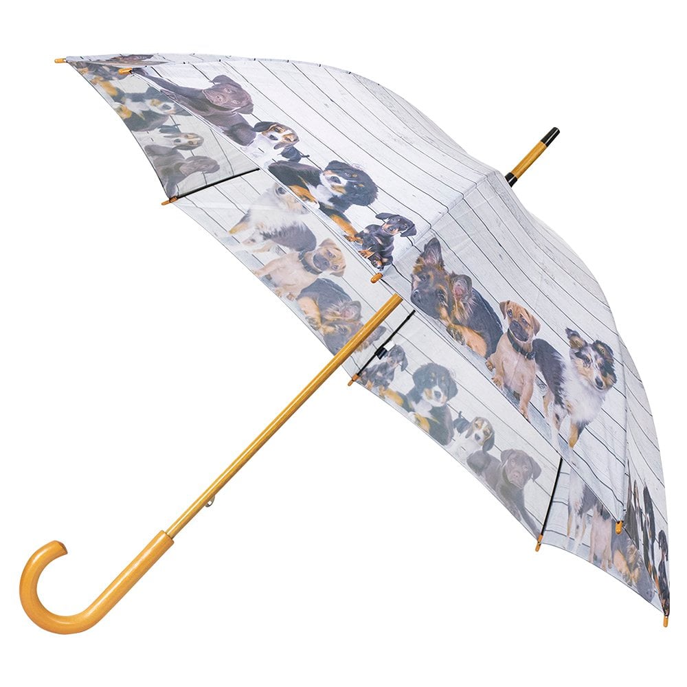 Paraplu steigerhout puppies 105cm