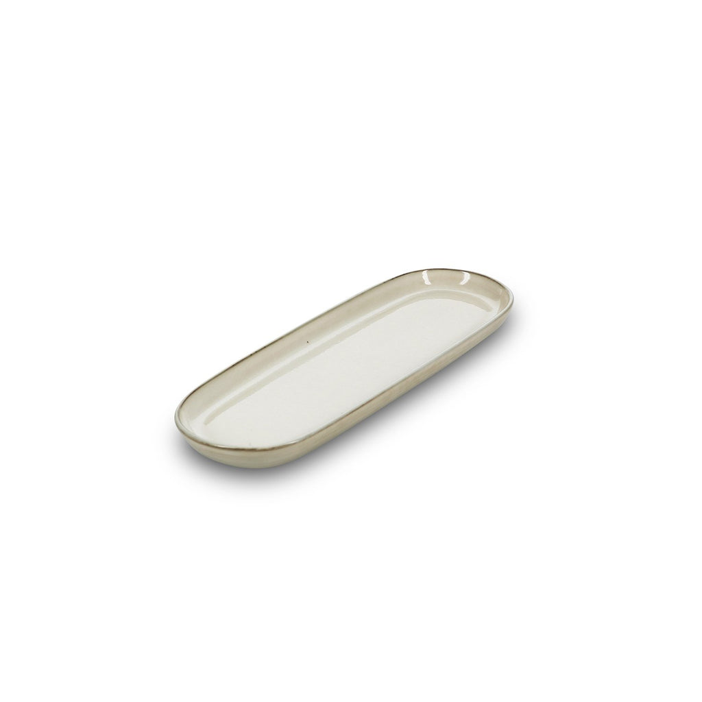 Serveerschaal 29x10xH2cm ivoor Meridian