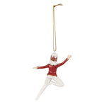 Kersthanger Notenkraker 11 cm Rood Wit Polyresin Kerstboomversiering