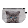 Toilettas Dames 22x13x18 cm Grijs Polyester Kat