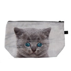 Toilettas Dames 22x13x18 cm Grijs Polyester Kat