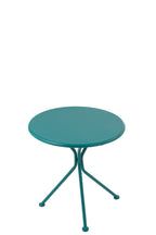 J-Line tafel Tripod Rond - metaal - turkoois - S