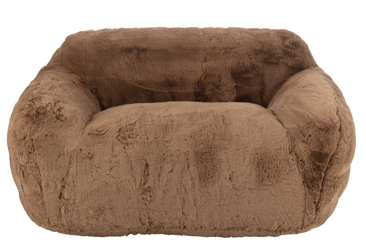 J-Line Bank Cutie Polyester Taupe Groot