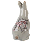 Decoratie Beeld Konijn 21 cm Grijs Keramiek