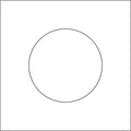 Blanco etiketten - Rond 25mm - wit