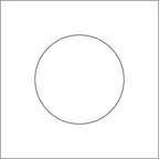 Blanco etiketten - Rond 25mm - wit