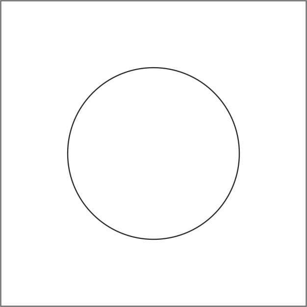 Blanco etiketten - Rond 25mm - wit