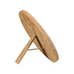 Spiegel rond standaard koe bruin/wit 25cm*