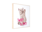 Wanddecoratie Kitten Zoet & Pittig