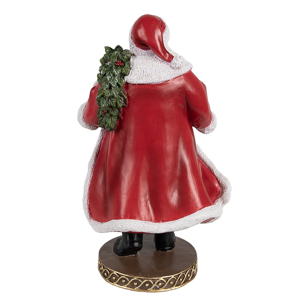 Kerstdecoratie Beeld Kerstman 23 cm Rood Kunststof