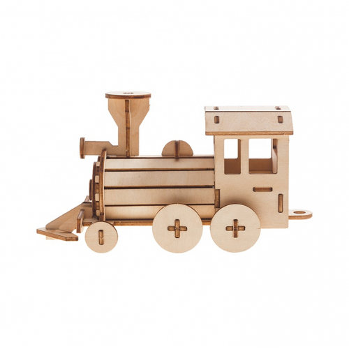 Bouwpakket Locomotief - hout