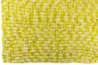 J-Line deken Gebreid - polyresin - wit/groen
