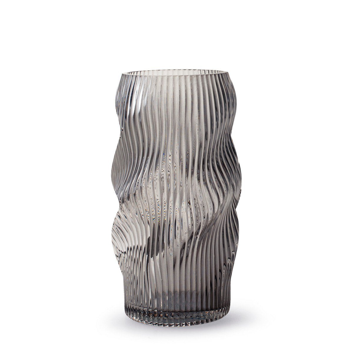 Vaas 'wessel' blauw h24,5 d14,5 cm