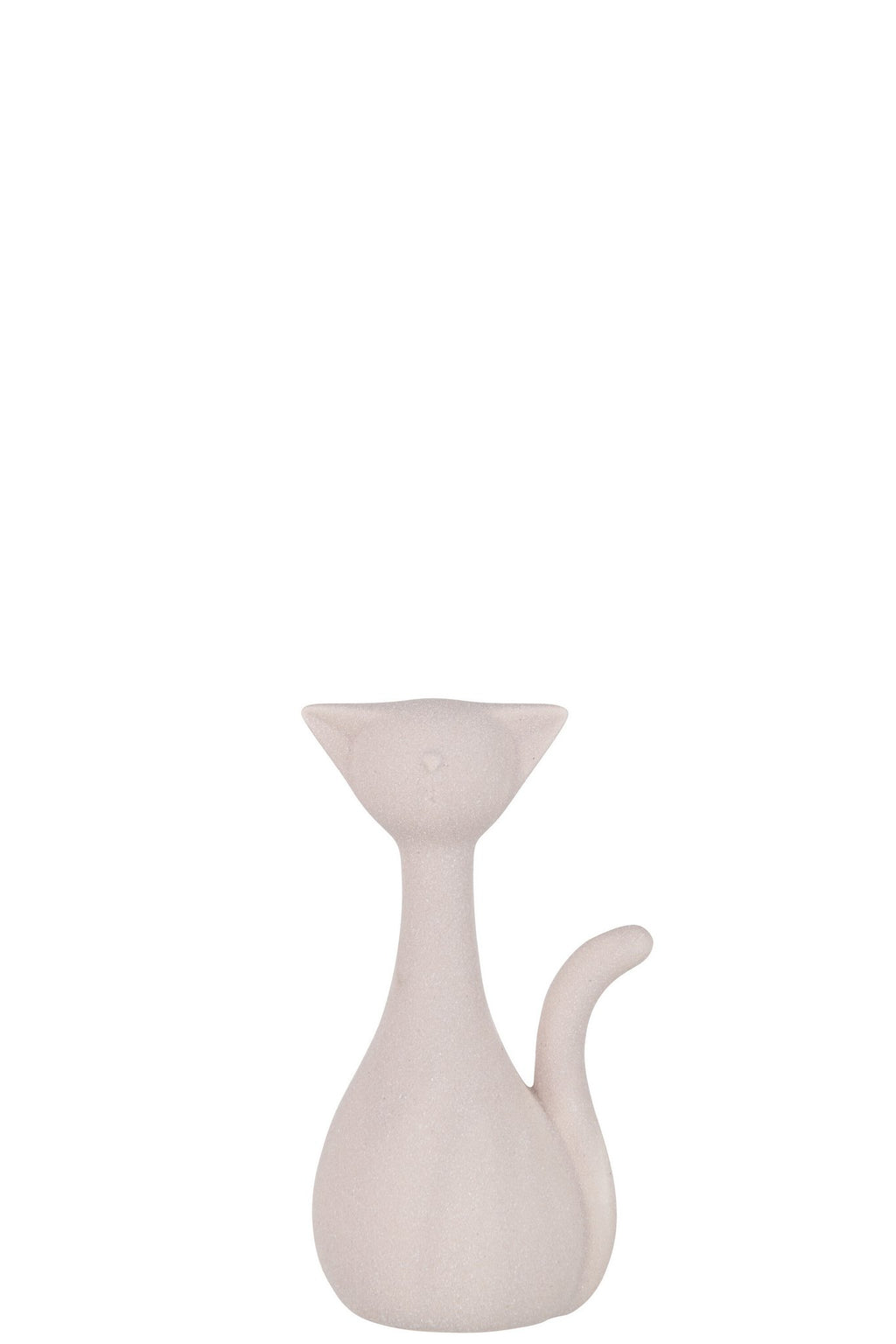 J-Line figuur Kat Minou - keramiek - lichtroze - large