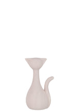 J-Line figuur Kat Minou - keramiek - lichtroze - large