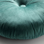 Dutch Decor Olly - Kussen Ø38 cm - Rond fluweel - Alsemgroen - Groen