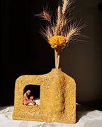 Sculpturale vaas, een statement van kunstzinnige luxe