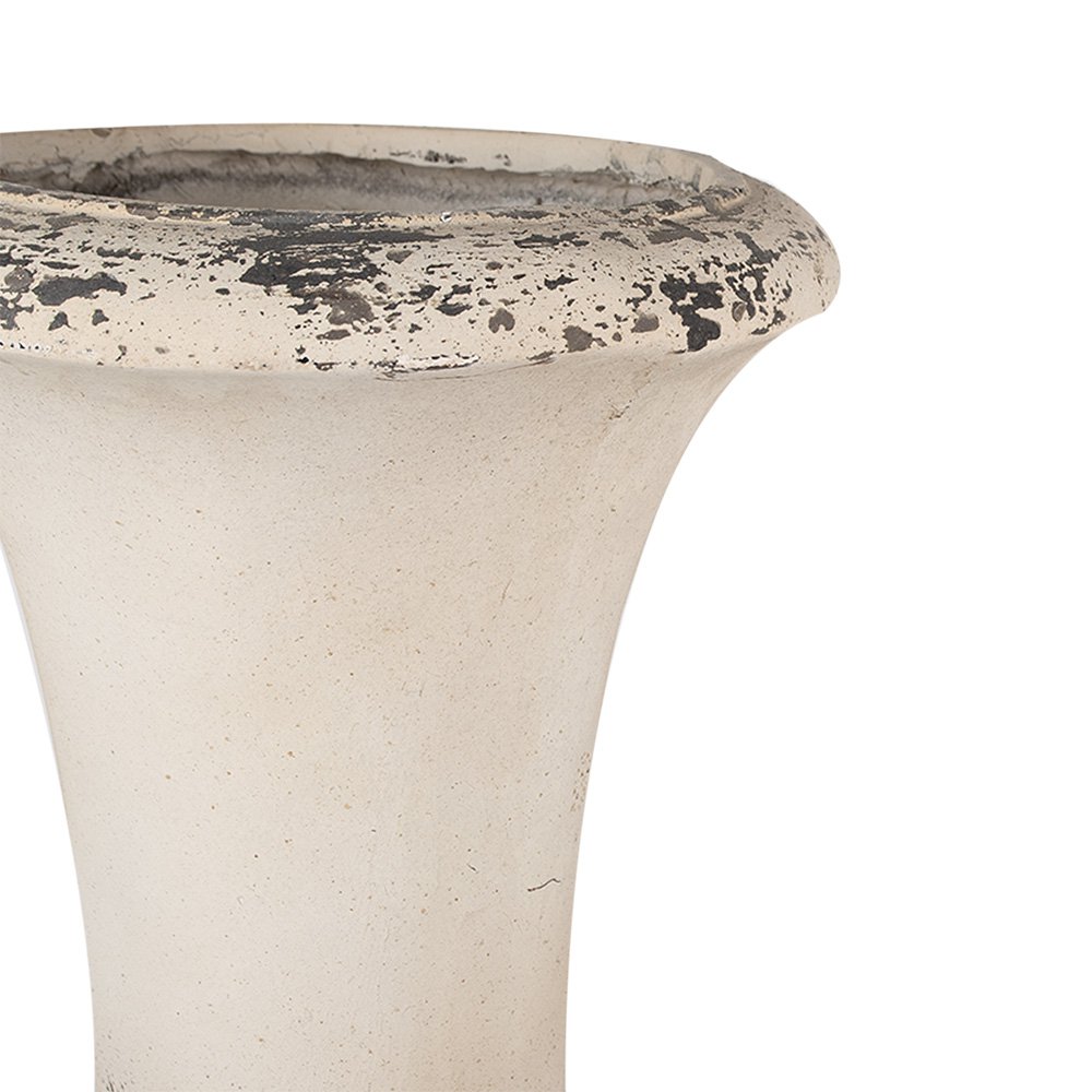 Bloempot Ø 34x62 cm Beige Keramiek Bloempot Binnen