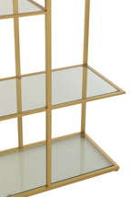 J-Line rek - ijzer/glas - goud