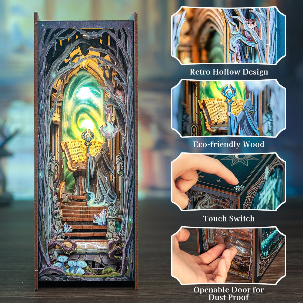 Cutebee, DIY Booknook, The Gate of Wonderland, HY02B, 16x8x21,7cm