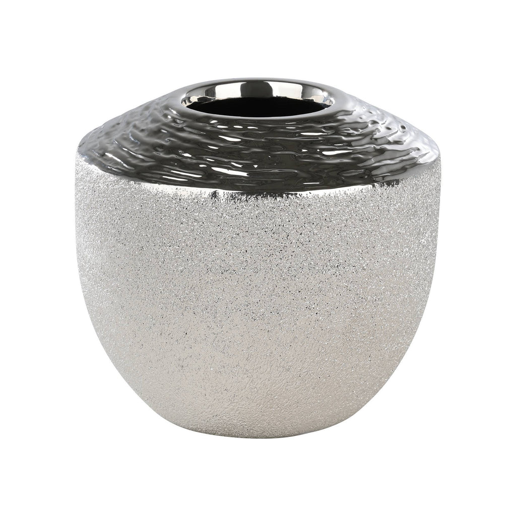 Vaas Aramberri Zilver 19x17 cm