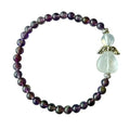 Dames armband Amethist 6 mm met beschermengel