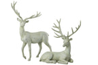 J-Line decoratie Hert Wandelend - polyresin - grijsblauw