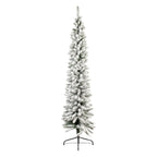 Kerstboom Groen Wit, Kunststof en Metaal 50x50x210 cm