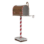 Kerstdecoratie Brievenbus 14x8x37 cm Bruin Metaal