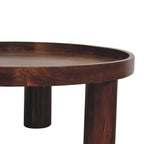 Massief houten Crescent Kastanje salontafel, bruin